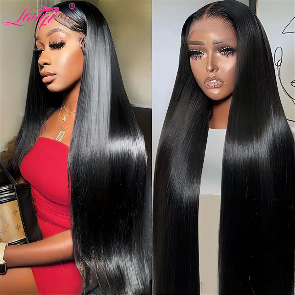13X6 13X4 Straight Closure Wig Ready To Wear Brazilian Remy Human Hair Lace Frontal Wigs