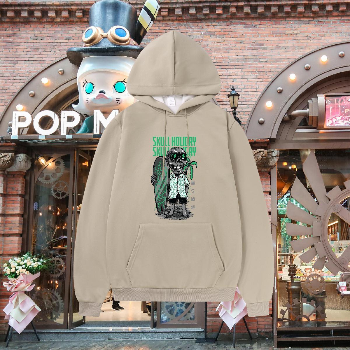 Classic Hoodie For Man Long Sleeve Drawstring Wholesale Couples Hoodie DIY Logo Oversized Top Hoody Anime Printing Street Tech Fleece