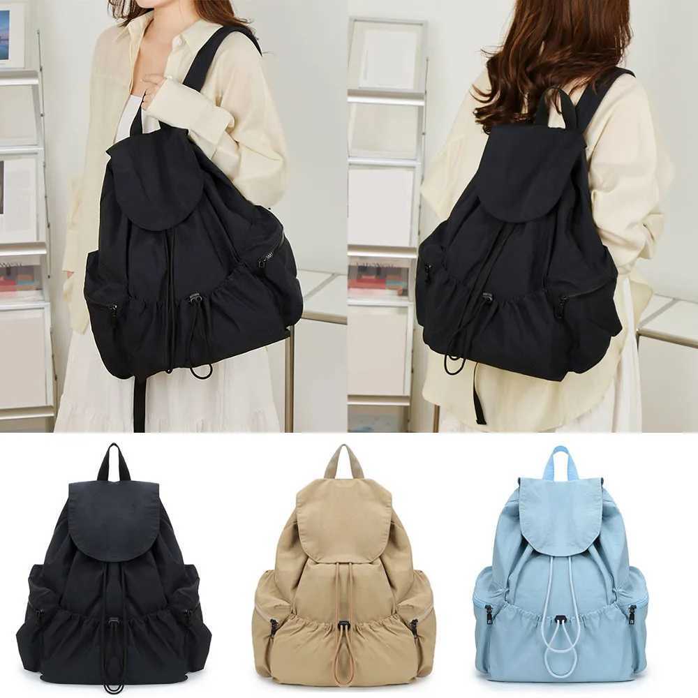 New Fi Students Backpack Bag Drstring College Backpack Portable Casual Backpacks Double Shoulder Bag With Large CapacityXJ241026