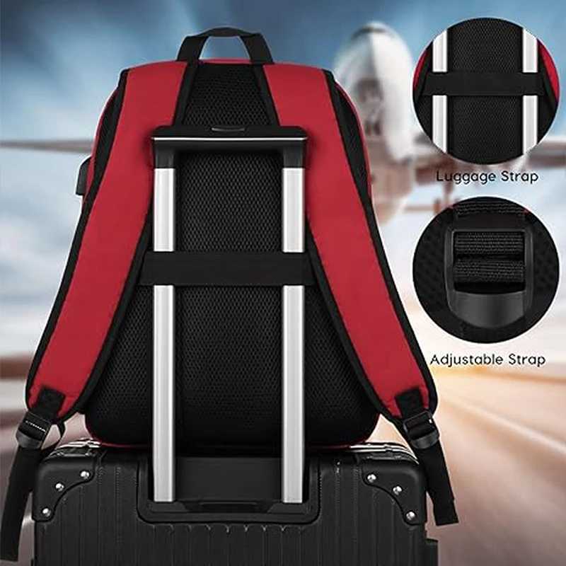 Large Capacity Backpack with USB Port Men Women Travel Computer Backpack Multi-Pockets Laptop Backpack for College Students WorkXJ241026