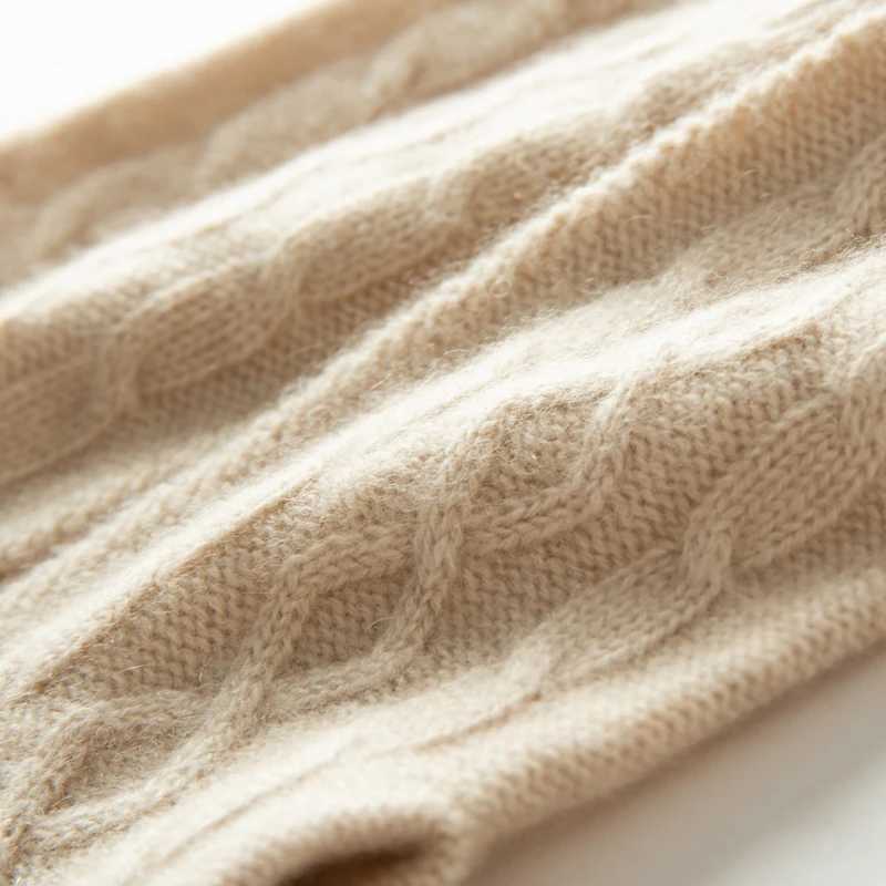Winter high-quality cashmere touch screen Gs womens soft and warm elastic knitted gloves with full finger tube womens crochet Luvas W241026
