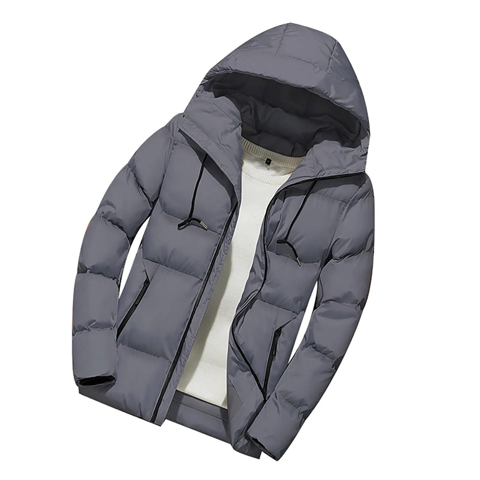 Winter mens jacket fashionable mens cotton thick warm hooded park casual mens sportswear Chaquetas Hombre 241025