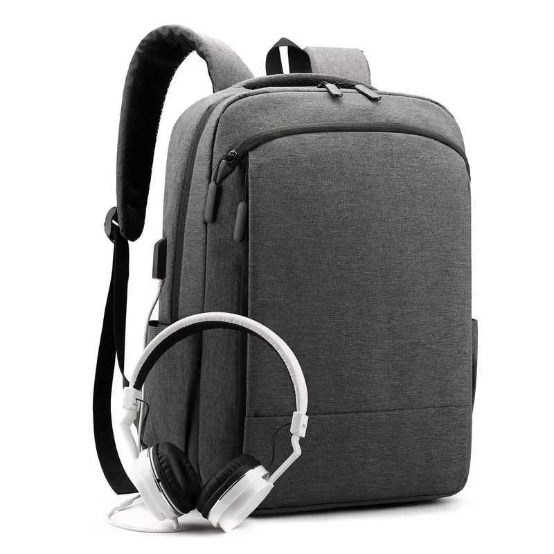 New casual bag large capacity backpack expandable computer bag mens business backpackXJ241026