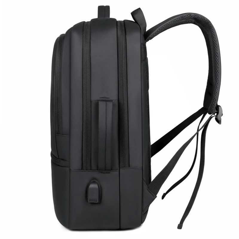 Mens Backpack Black Travel Men Backpacks Bagpack Business Large Capacity School Back Pack Outdoor Bags USB ChargingXJ241026