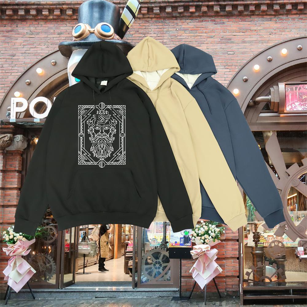 Fashion New Unisex Sweatshirts Long Sleeve Drawstring Loose Men Tops Hoodie Anime Oversized US Size Clothes Autumn Winter Tech Fleece