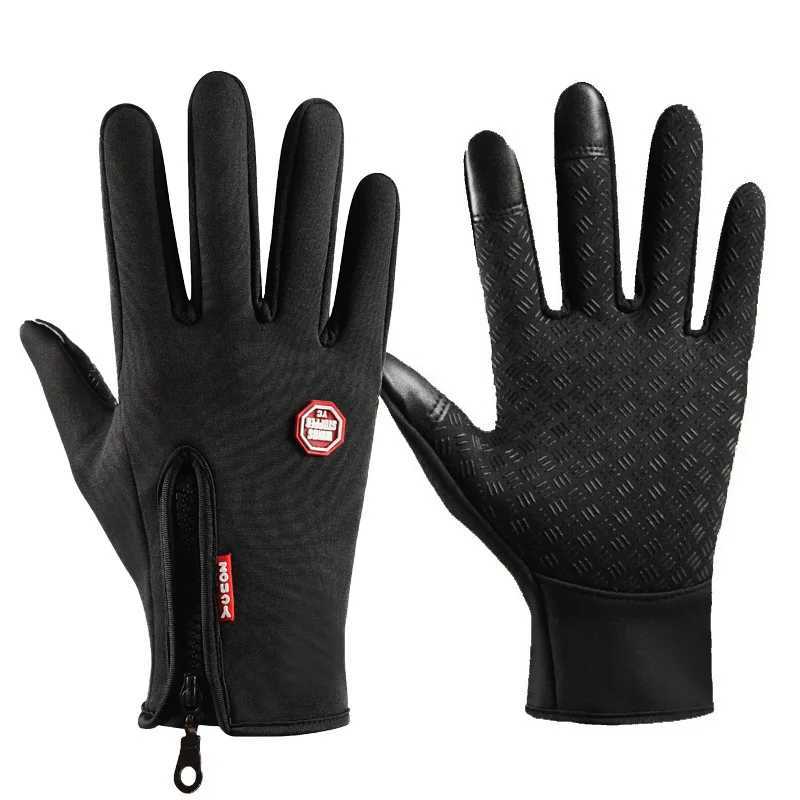 Winter Ski Motorcycle Gs Thick Warm Bicycle Mens Touch Screen Waterproof Wool -30 Womens Sports Zipper Gs W241026