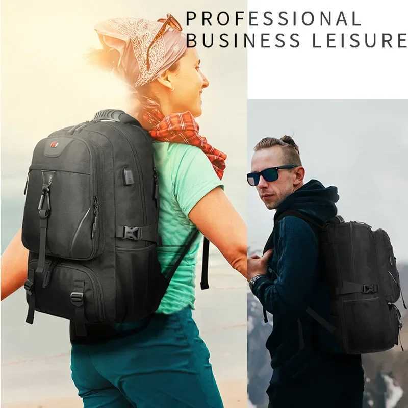 50L 60L 80L Outdoor Backpack with USB Port for Men Pack Bags Large Capacity Unisex Sports Trekking Hiking Camping Available inXJ241026
