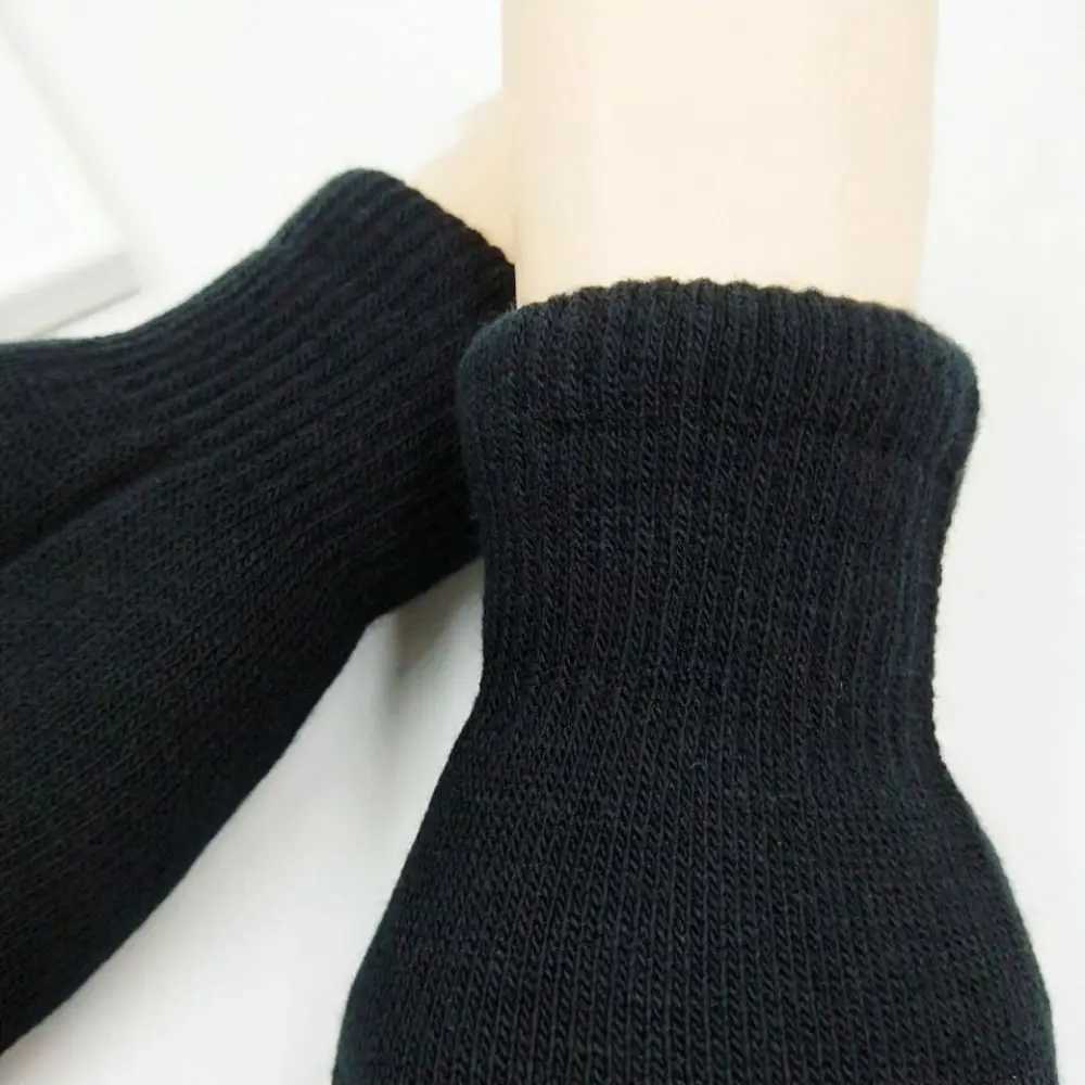 Solid color cashmere finger gloves Gs for boys and girls in winter Gs Soft warm black double-layer mens thick Gs W241026