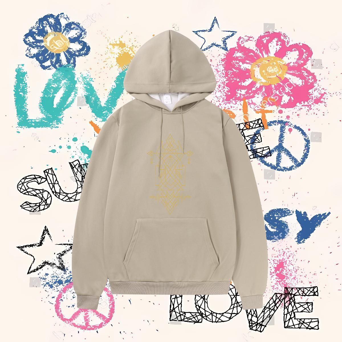 2024 Designer Men's Hooded Sweatshirt Hooded Collar Long Sleeve TOP Quality Hoodie Pullover Floral Print Pullover Hoodie High Street Hip Hop Tech