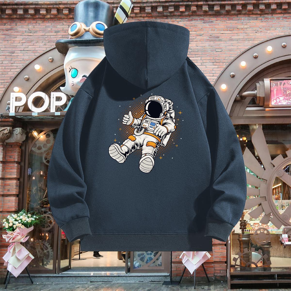 2024 DIY Unisex Sweatshirts Breathable Hooded Collar Loose Men's Hooded Sweatshirt Oversized 2XL 3XL Top Pullover Hoodie Daily Wear Thick Plush