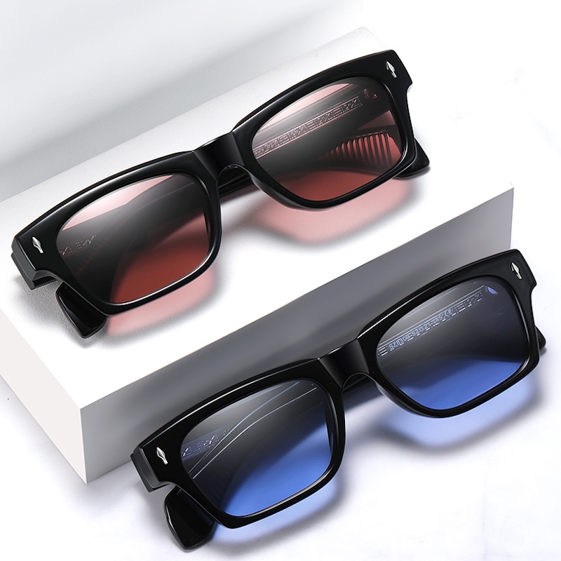 Cat Eye Polarized Sunglasses Women Sun Glasses Men Retro TR90 Vintage Punk Clear Gradient Shades fashion Rivets Driving Fishing Summer trend classic S