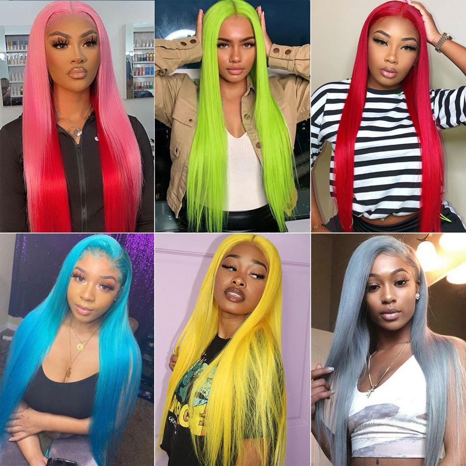 HD Transparent Blonde Straight 13x4 13x6 Front Human Hair Brazilian Frontal For Women PrePlucked 613 Lace Wig