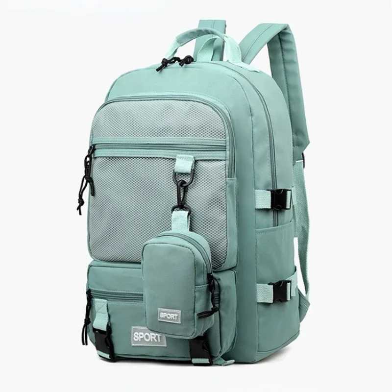 Hot Selling Solid Color Multi Kinetic Oxford Womens Backpack 2024 New Business Travel Sports High-capacity Mens BackpackXJ241026