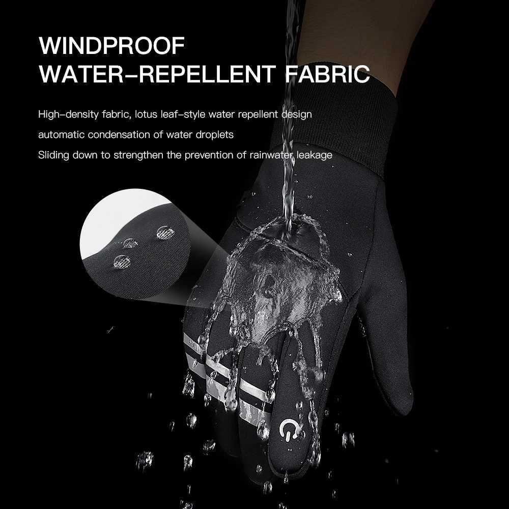 Outdoor Winter Warm Bike Gs Black Windproof Touch Screen Bike Gs Camping Hiking Running Motorcycle Gs Mens W241026