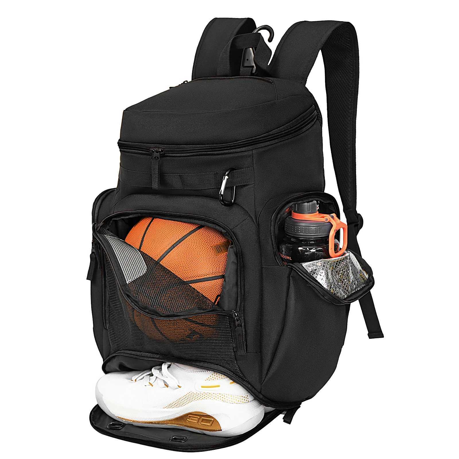 Basketball Backpack Large Sports Bag Gym Bag with Ball Compartment and Shoe Compartment to Store Sports Shoes Water Bottles LapXJ241026