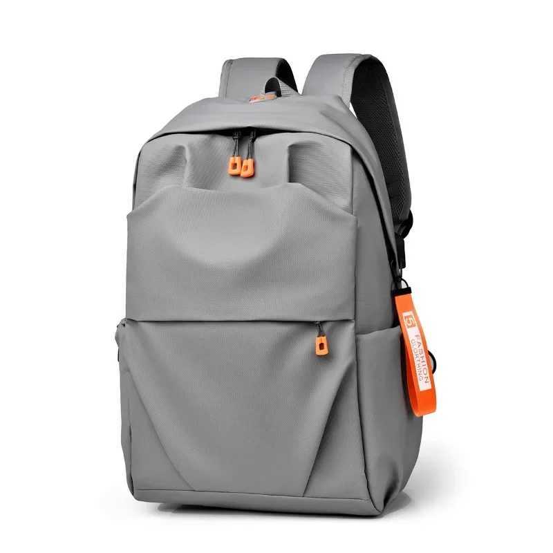 Mens and Womens Backpack New High Capacity Solid Color Business Travel Computer Backpack Student BackpackXJ241026