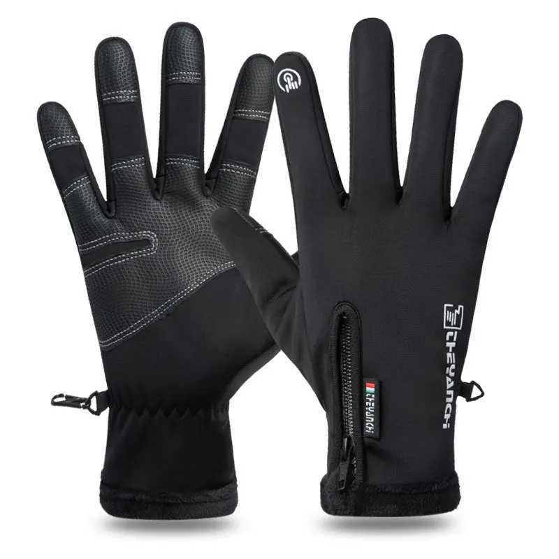 Motorcycle Gs Winter Hot Wool Lining Waterproof Touch Screen Anti slip Motorcycle Riding G W241026