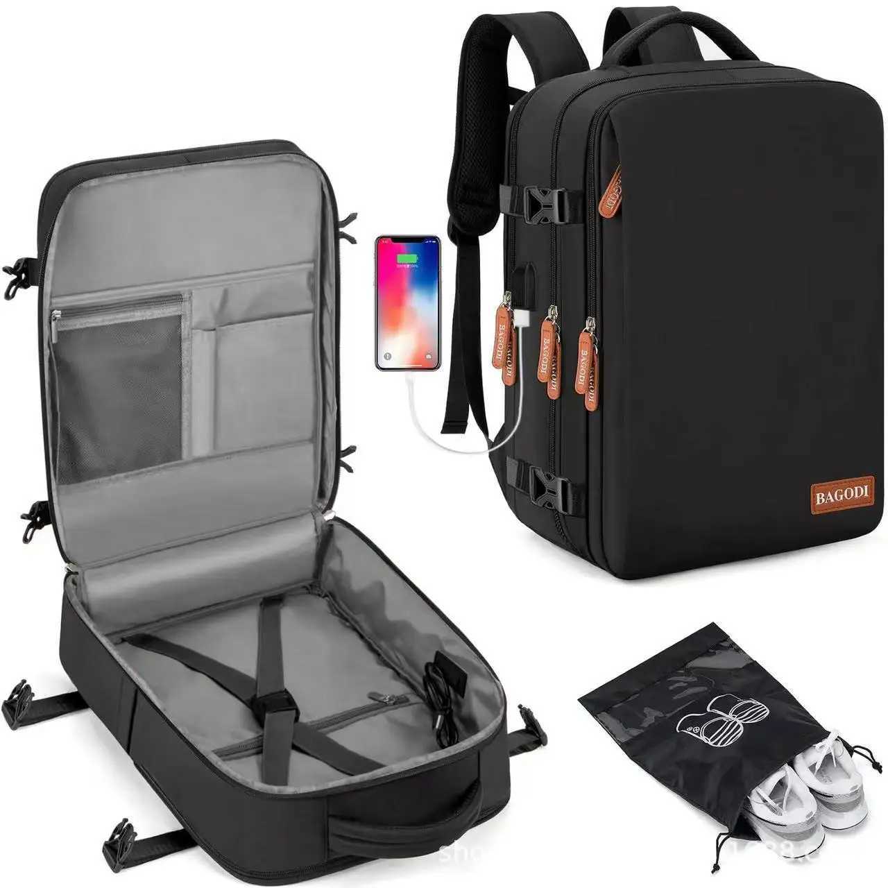 Airplane Travel Backpack For Women Laptop Bag Luggage Large Capacity Business Womens Bags Expandable Multifunctional BackpacksXJ241026