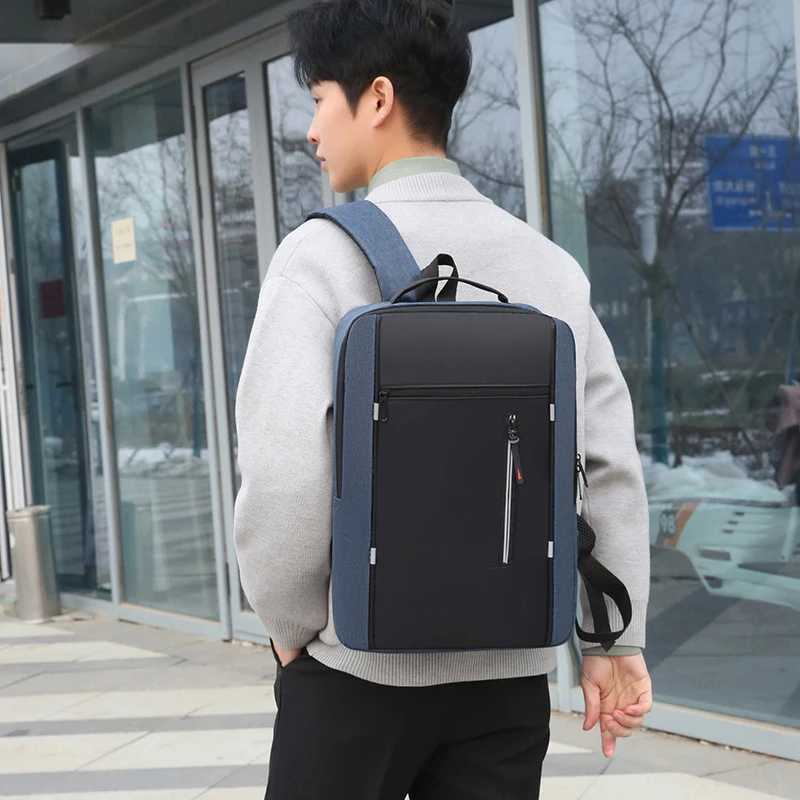 Men Women Unisex Travel Backpack Casual Large Capacity Oxford Business Bag Multi Storage USB Interface Laptop BackpacksXJ241026