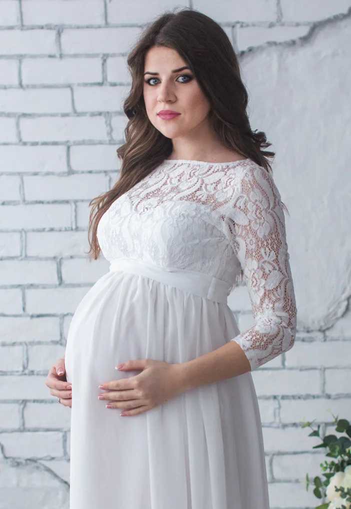 Pregnant Womens Wear 2024 Elegant Womens Vestdos Lace Party Formal Evening Dress DS19 W241026