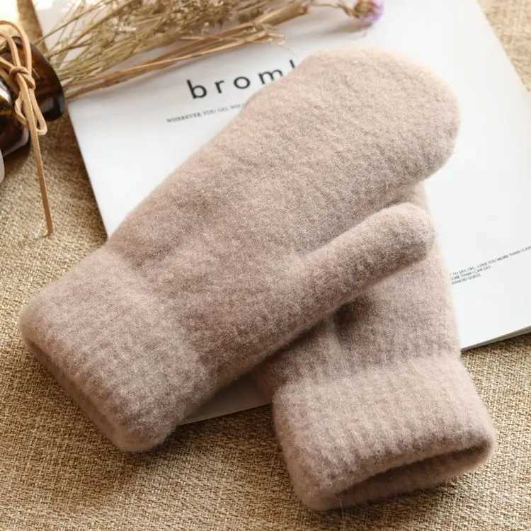 Winter womens model with velvet thickened cold resistant knitting Gs for womens autumn and winter cycling double-layer insulation Gs W241026