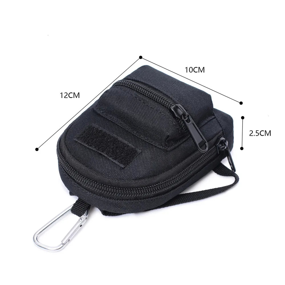Mens Backpack Hanging Bag Portable Coin Purse Key Earphone Storage Pocket Bag Card Holder Wallet Pouch Outdoor Sports Waist Bag 241025