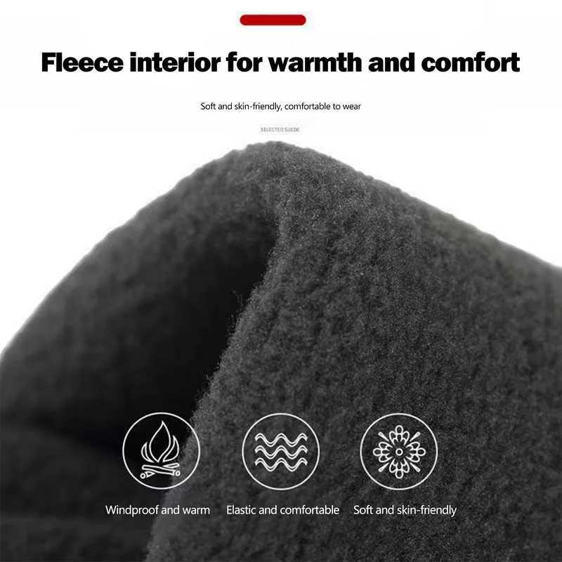 2023 Black Winter Warm Full Finger Waterproof Bicycle Outdoor Sports Running Motorcycle Skiing Touchscreen Wool Gs Shield W241026