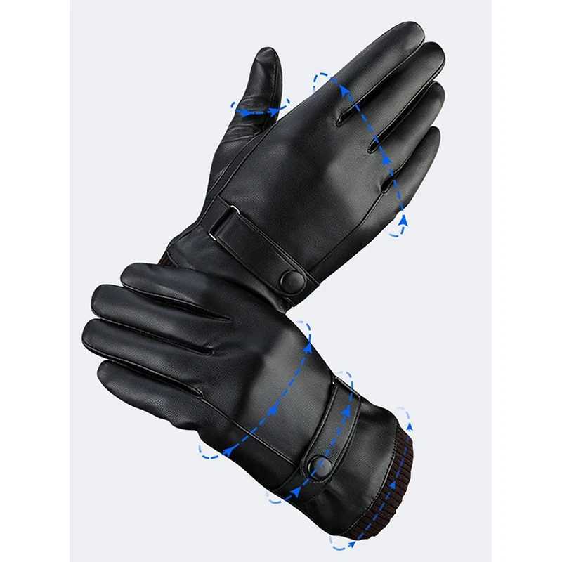 Winter Gs Mens Genuine Leather Gs Outdoor Bicycle Black Sheepskin Keep Warm Driving Motorcycle Gs W241026