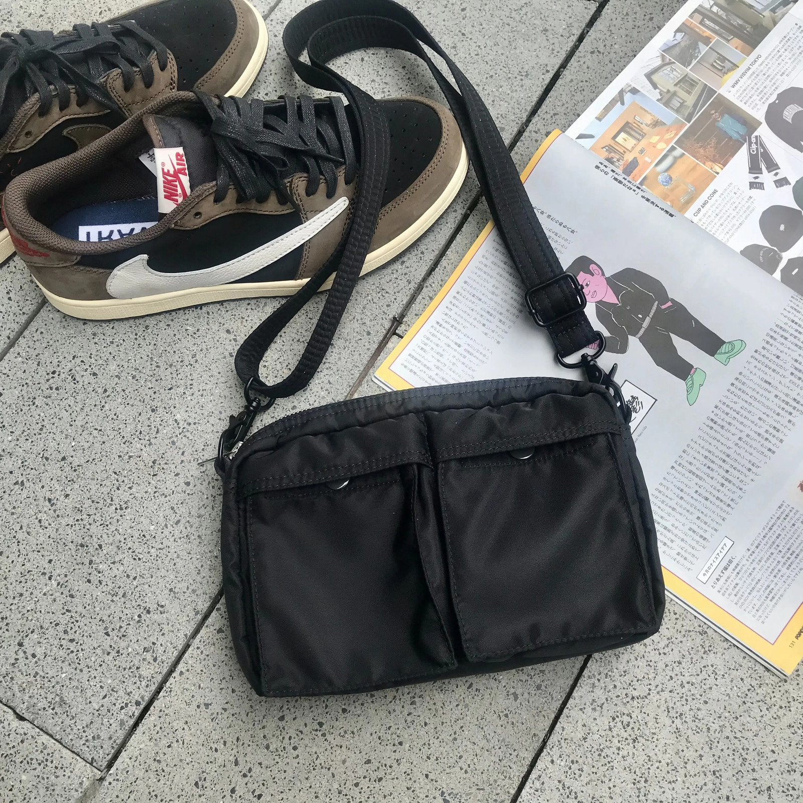Japanese Style Nylon Crossbody Bag Casual Handbags Multifunctional Shoulder Bag for Women Small Pocket 241025