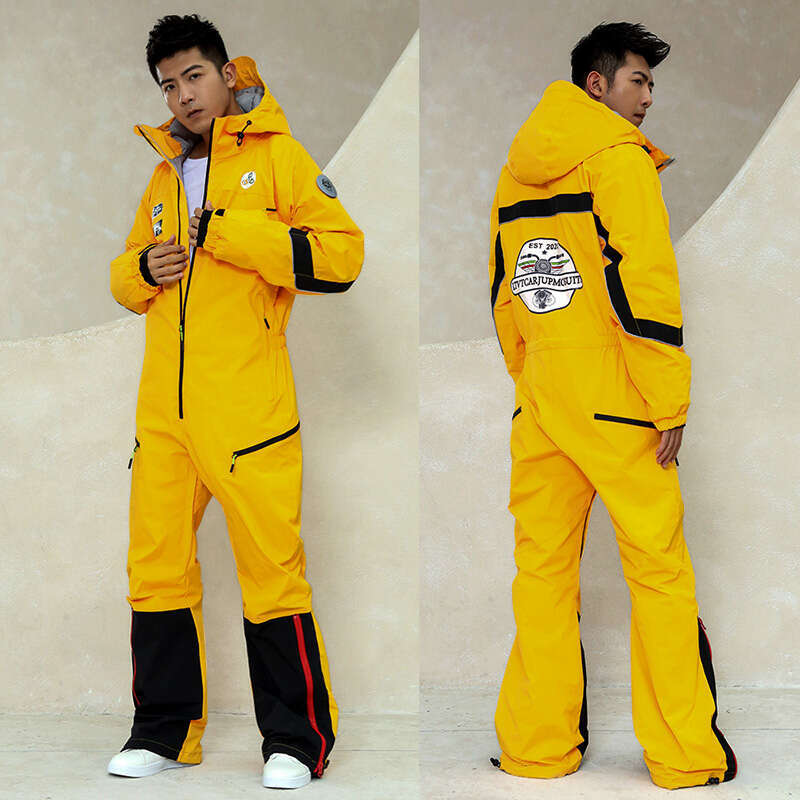 Ltvt-Waterproof Set For Men, Windproof, Warm, Outdoor, Snow Ski And Snowboard, Reflective Jumpsuit, Winter