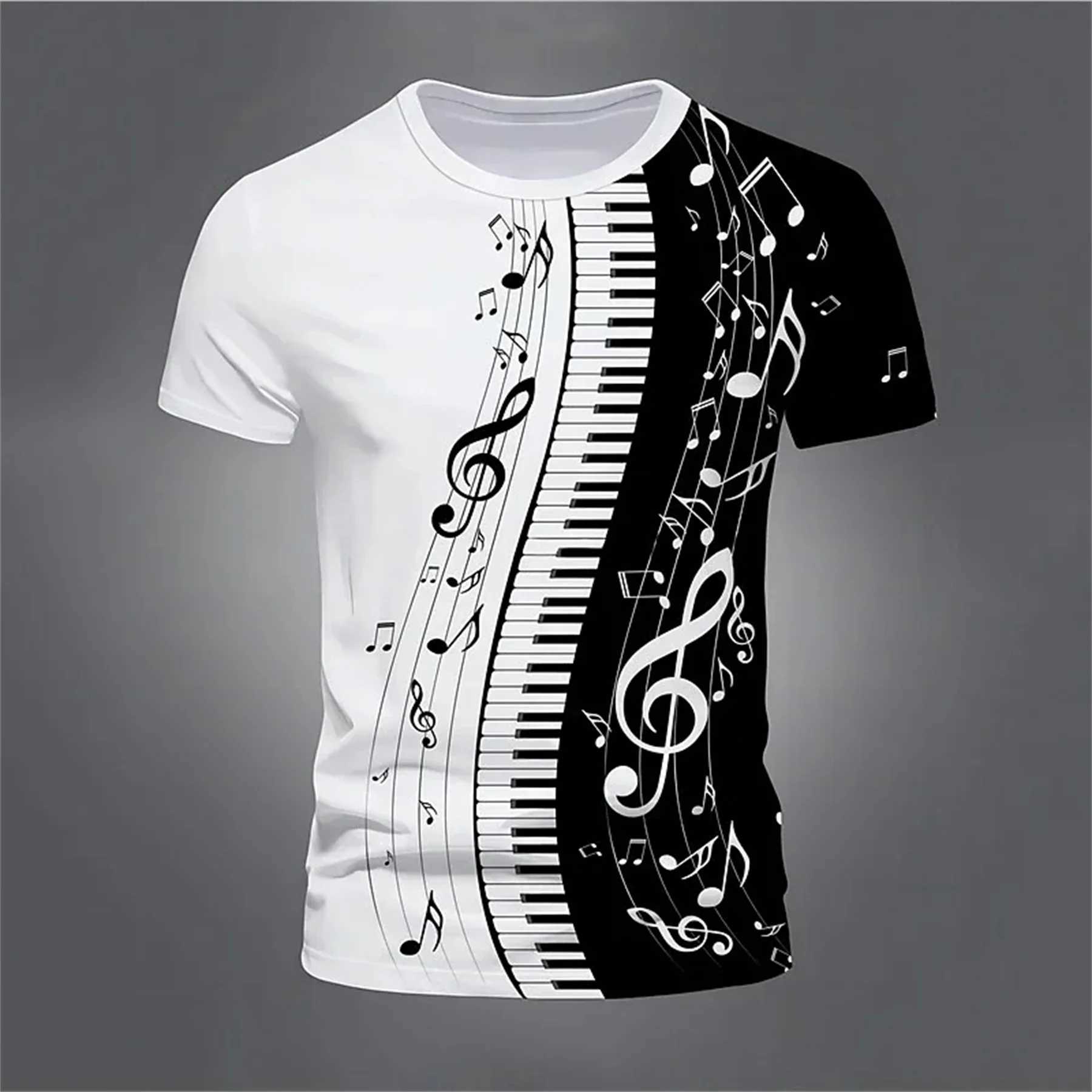 Mens T-shirt Retro 3D SiC Notes Printed Mens Clothing Daily Casual Shorts Sleeve Strt Designer Ts Oversized Mens Clothing W241026