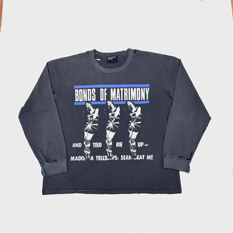 Real Photos T Shirt Men T-shirts Cotton Hip Hop Tops Tees Vintage