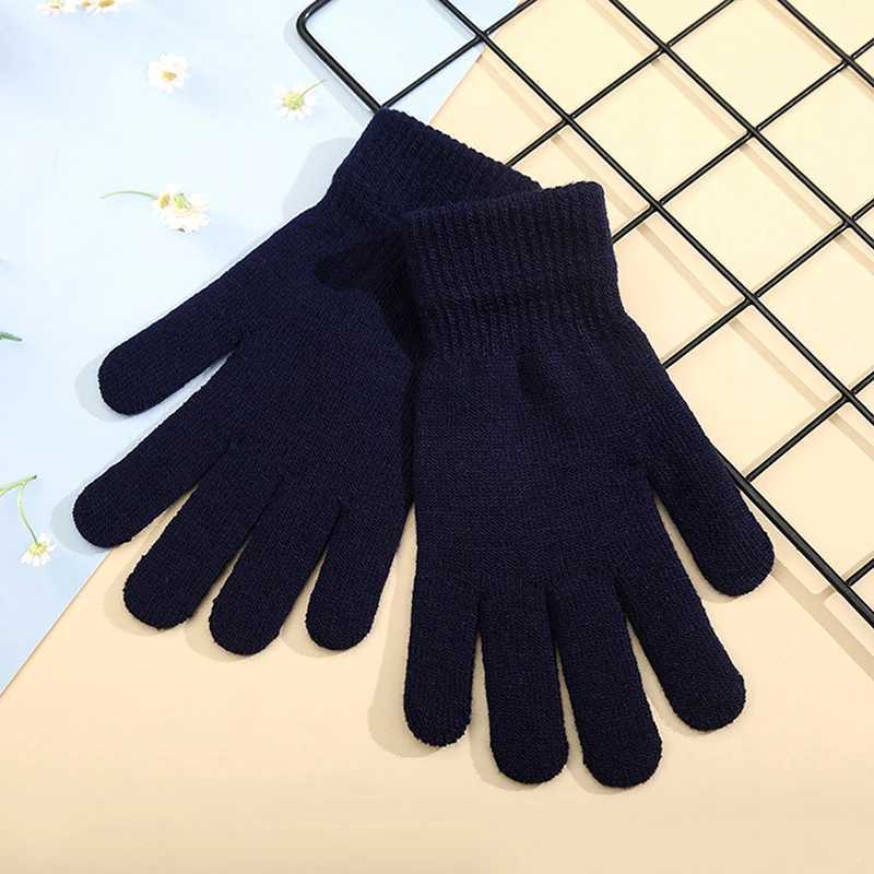 Winter Knitted Gs Mens Touch Screen Anti Cold and Warm Full Finger Gs Korean style Fully Matched Bicycle Cotton Gs W241026