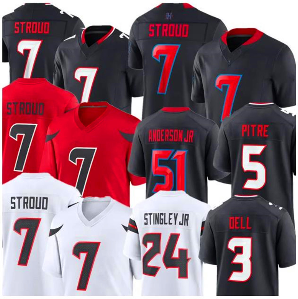 Stefon Diggs C.j. Stroud Will Anderson Nico Cols Jalen Pitre Houstons Texansly Jersey Derek Stingley Jr. Joe Mixon Danielle Hunter Azeez Al-shaair Football Jerseys