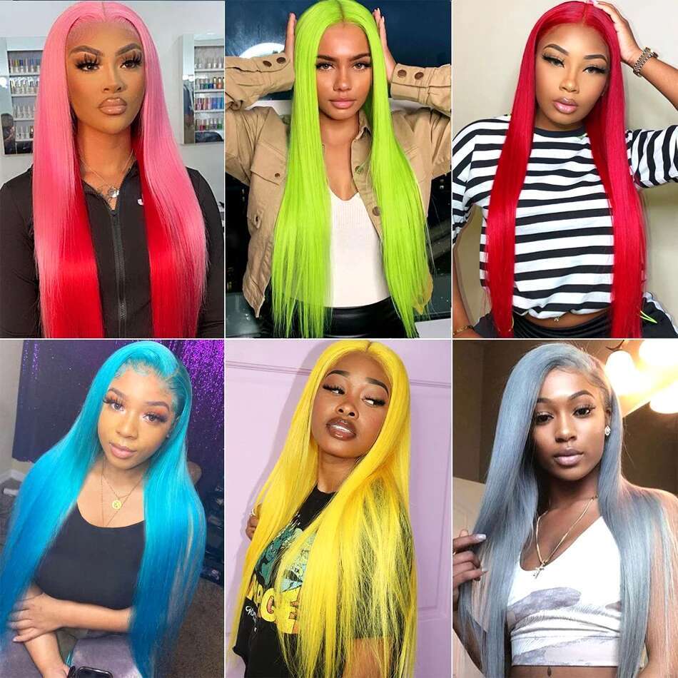 Blonde 613 Frontal 13X6 13X4 Transparent Hd Lace Front Wig 30 Inch Brazilian Bone Straight Colored Human Hair Wigs