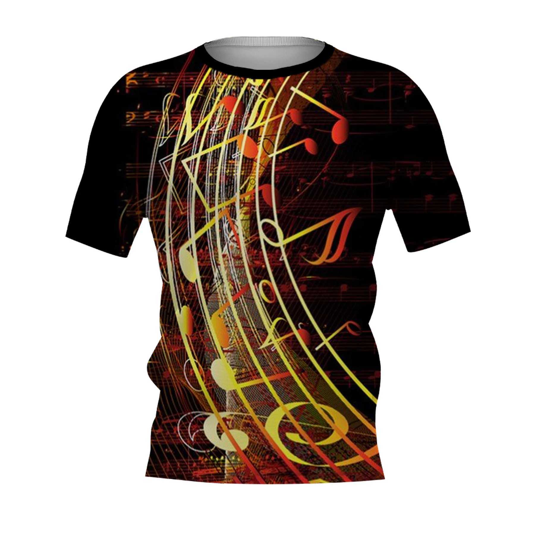Mens T-shirt Retro 3D SiC Notes Printed Mens Clothing Daily Casual Shorts Sleeve Strt Designer Ts Oversized Mens Clothing W241026
