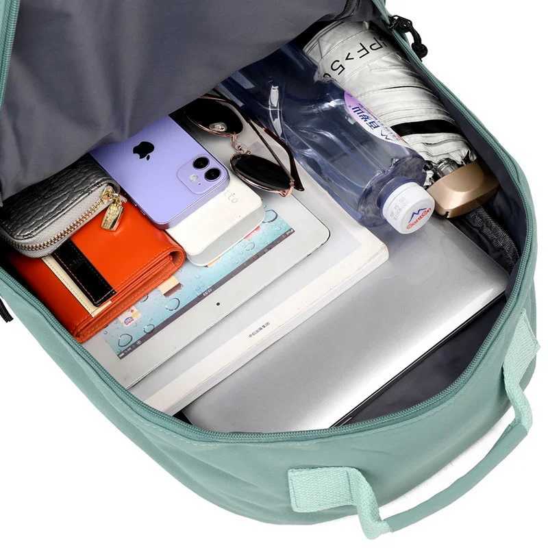 Hot Selling Solid Color Multi Kinetic Oxford Womens Backpack 2024 New Business Travel Sports High-capacity Mens BackpackXJ241026
