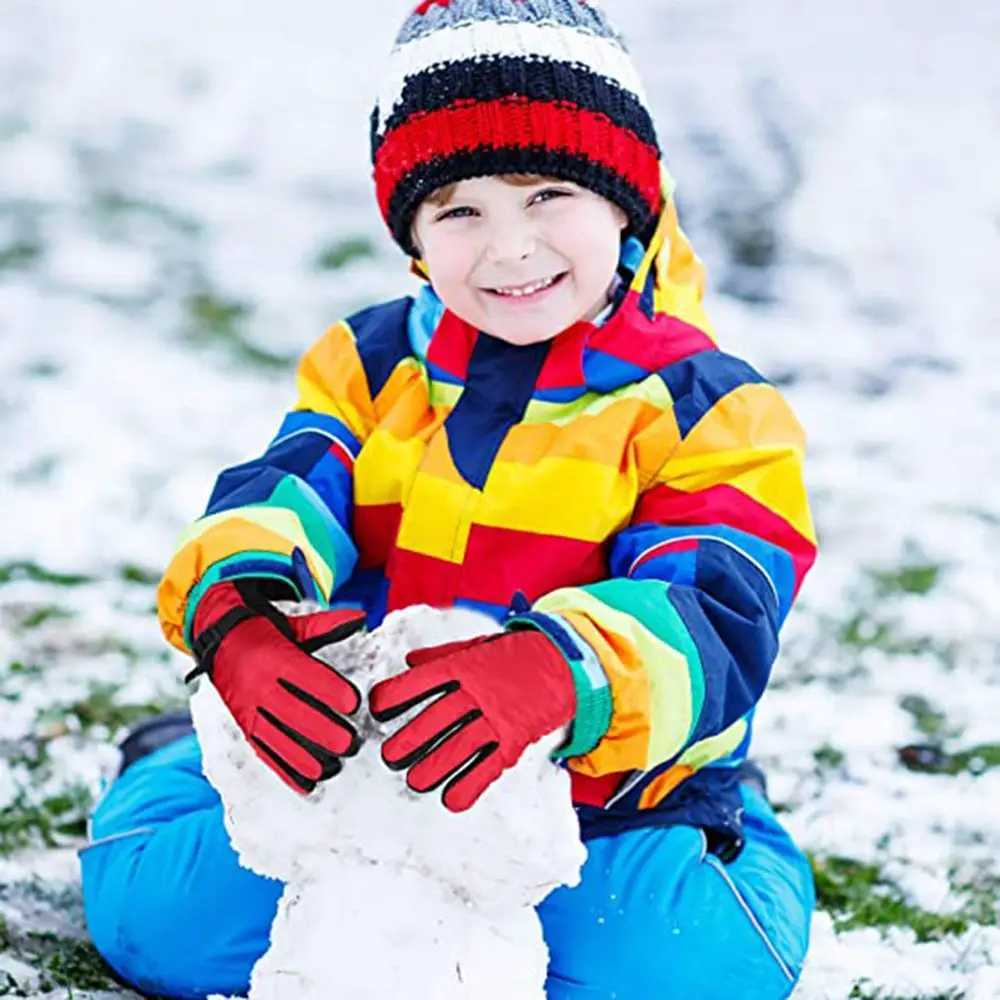 New Children Adult Winter Warmth Gs Boys and Girls Ski Board Windproof and Waterproof Thick Keep Warm Winter Must W241026