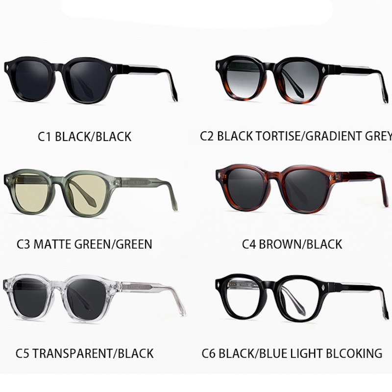 Retro Sunglasses Men Round Women Cool Steampunk Thick Sun Glasses Vintage Fashion for Men y2k Cyberpunk Futuristic Personalized Shades UV400 Rivets S1