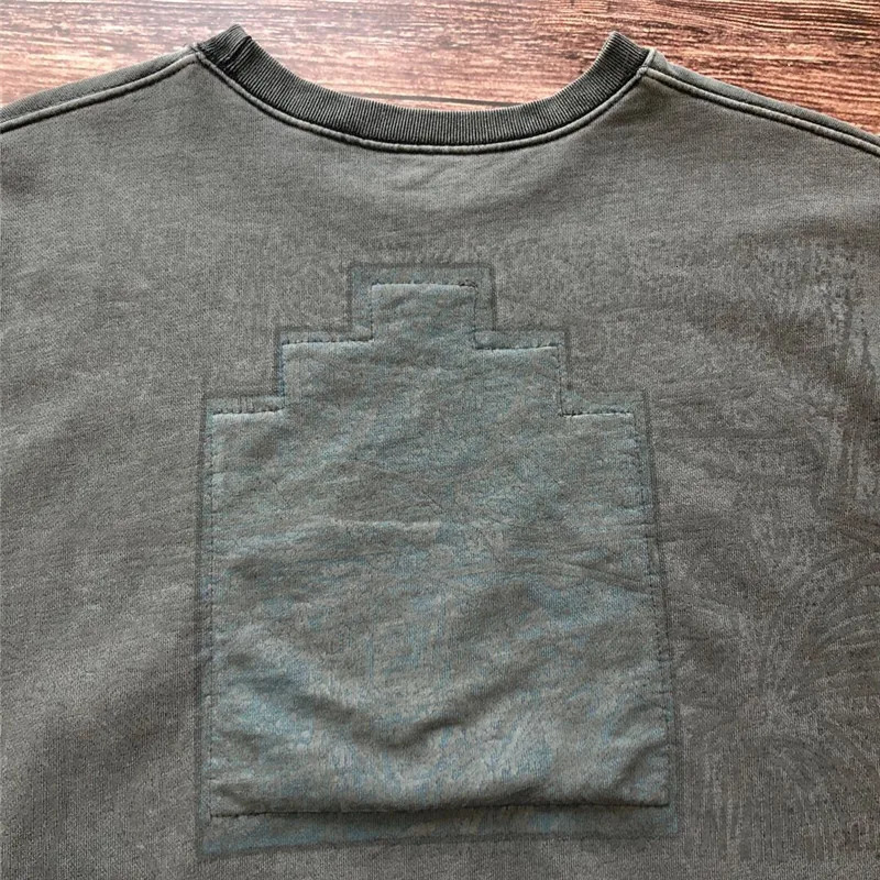 Thick Batik Dark Gray CAVEMPT CE19AW Sweatshirts Crewneck Men Woman 1 Top Quality Wash Cav Empt Hoodie 241025