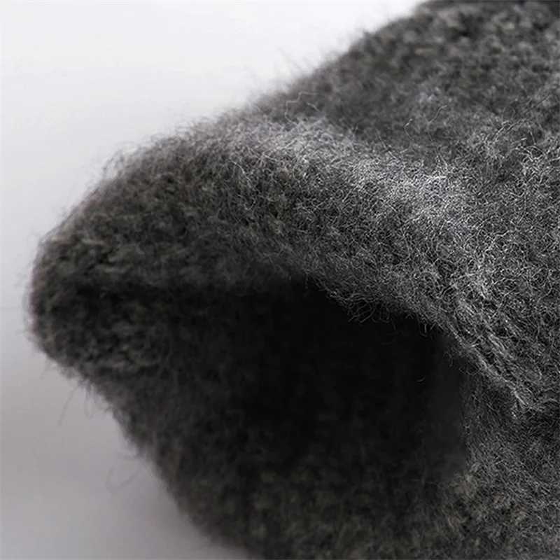 Winter mens knitted Gs touch screen high-quality mens cotton thick warm cashmere solid mens Busin Gs autumn W241026