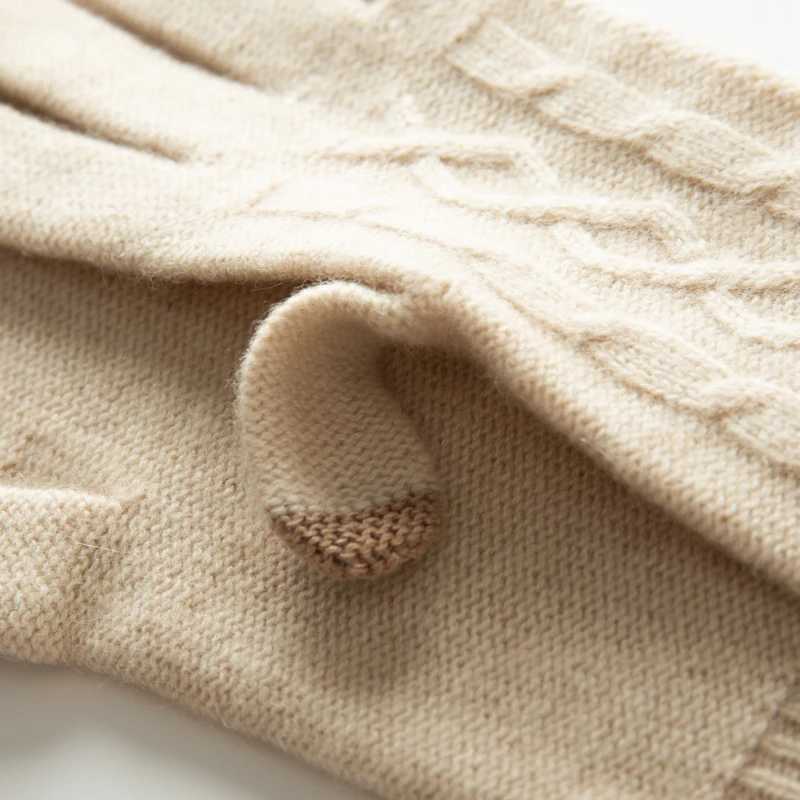 Winter high-quality cashmere touch screen Gs womens soft and warm elastic knitted gloves with full finger tube womens crochet Luvas W241026