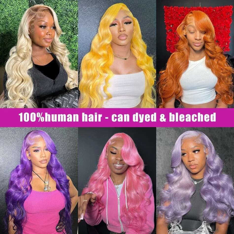613 Hd Frontal 13X6 Body Wave Human Hair 30 Inch Honey Blonde Color Wig Brazilian 13X4 Lace Front Wigs For Women