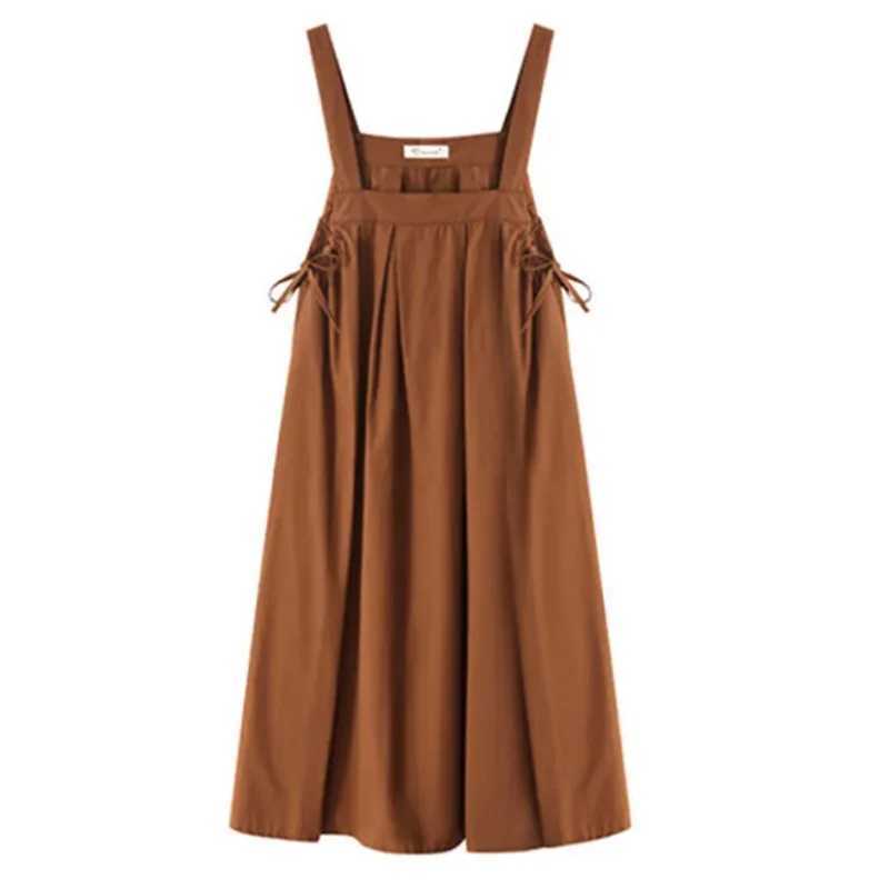 New loose dress fashionable and casual womens belt dress W241026