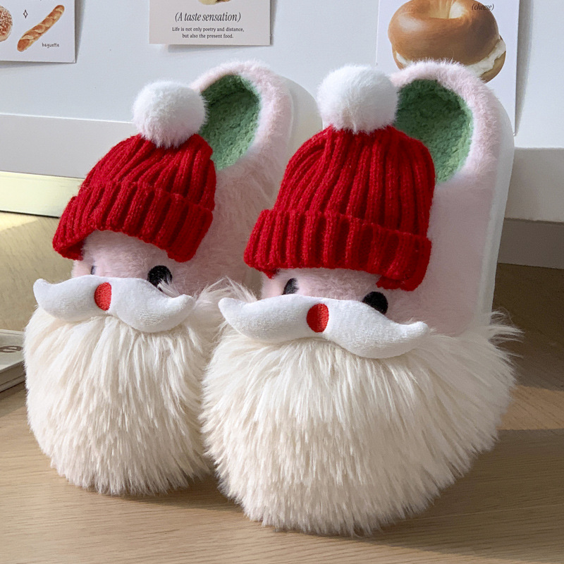 Funny Halloween Clown Women, 2024 New Cute Cartoon Animal Cotton Slippers for Winter 1f2e