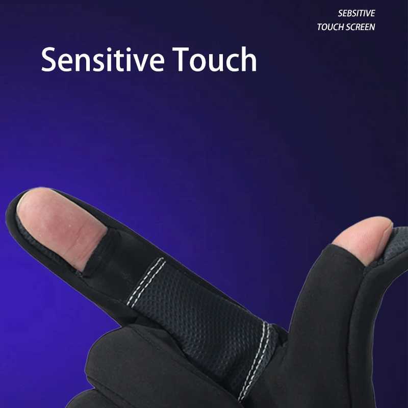 Winter warm wool lining waterproof skin friendly touch screen outdoor motorcycle riding and SKII W241026