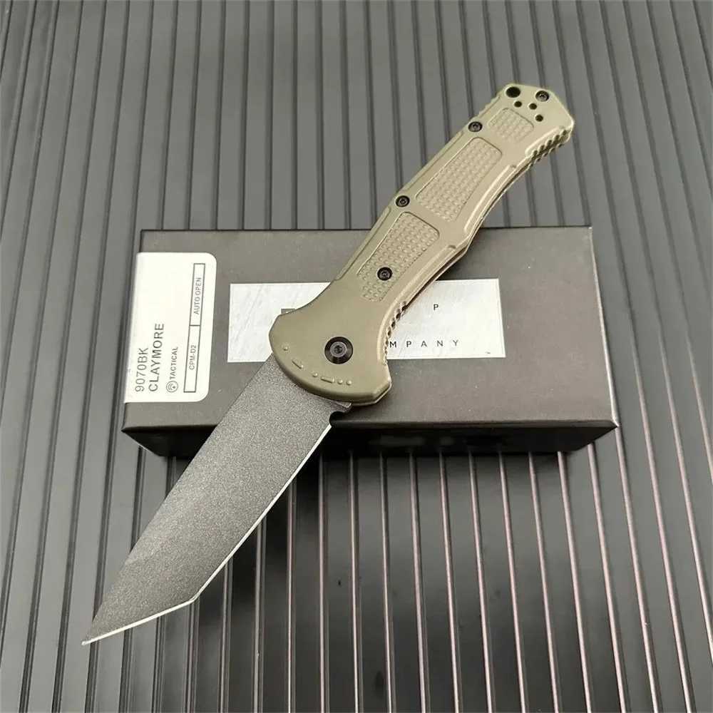 Camping Hunting Knives BM 9070 9071 Claymore AU.TO Folding Knife 3.34 Tanto Blade Tactical Hunting Survival Outdoor Military Combat EDC Utility Knives H241026