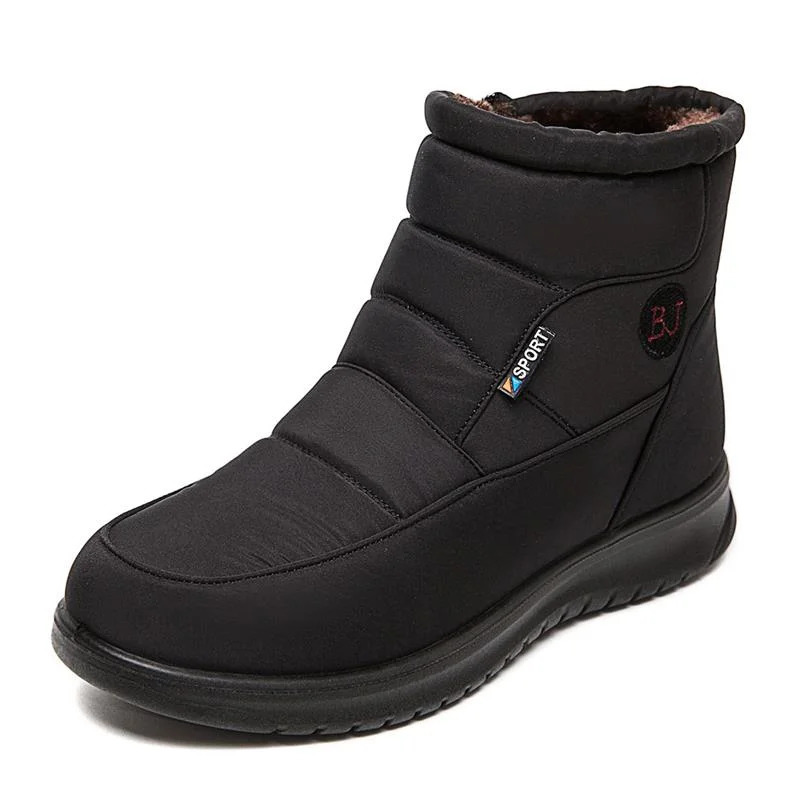 Women Boots Snow Fur Shoes Woman zipper Platform Boots For Women Soft Ankle Boots Waterproof Plush Botas Mujer Winter Shoes 241025