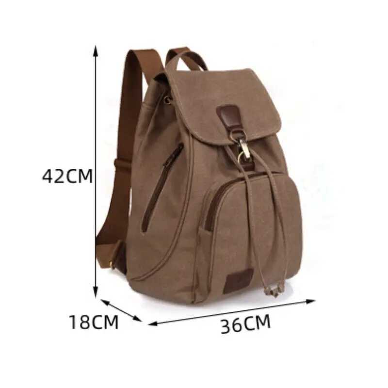 Women Backpack Fi All-Mah Canvas Lady Business Travel Leisure Canvas Bag Girl Large-Capacity Casual Anti-Theft SchoolbagXJ241026