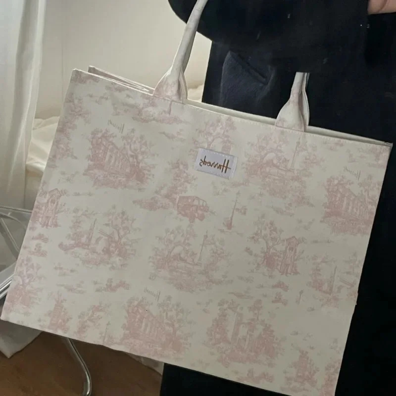 2024 Fashion Designer Canvas Women's Handbag Square Printed Fashion Wallet Women's Large Reusable Shopping Shoulder Bag Crossbody Bag